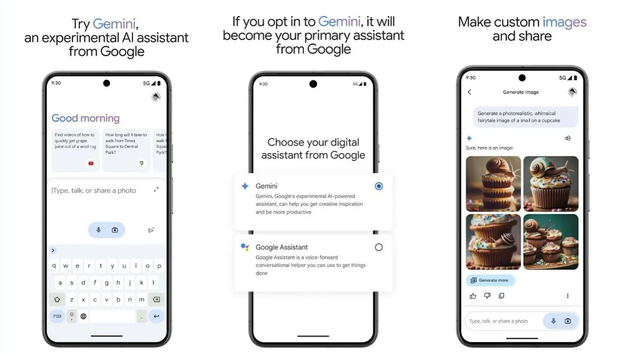 لقطة شاشة من مساعد جوجل الجديد Google Gemini